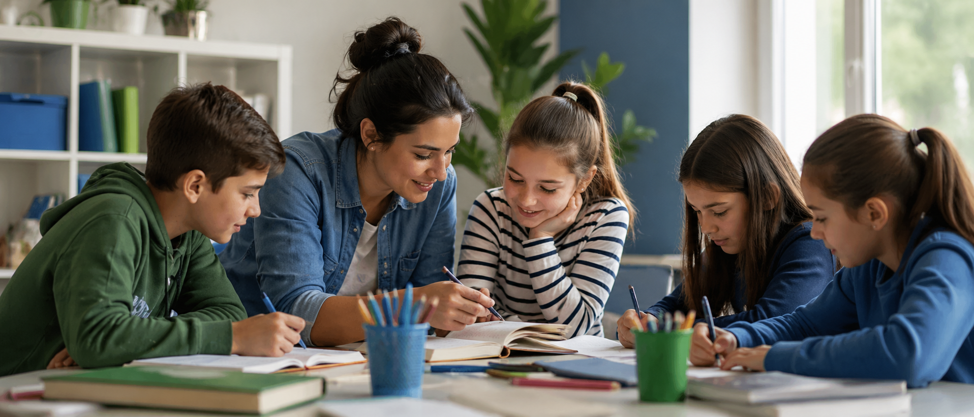 Volontari e studenti del progetto Amici di Classe