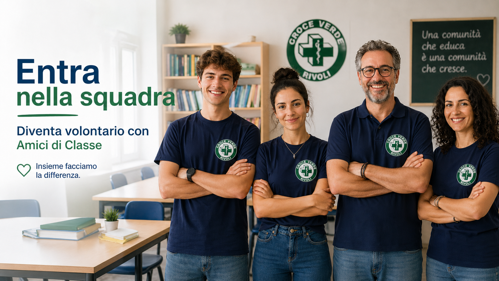 Entra nella squadra: volontari Amici di Classe