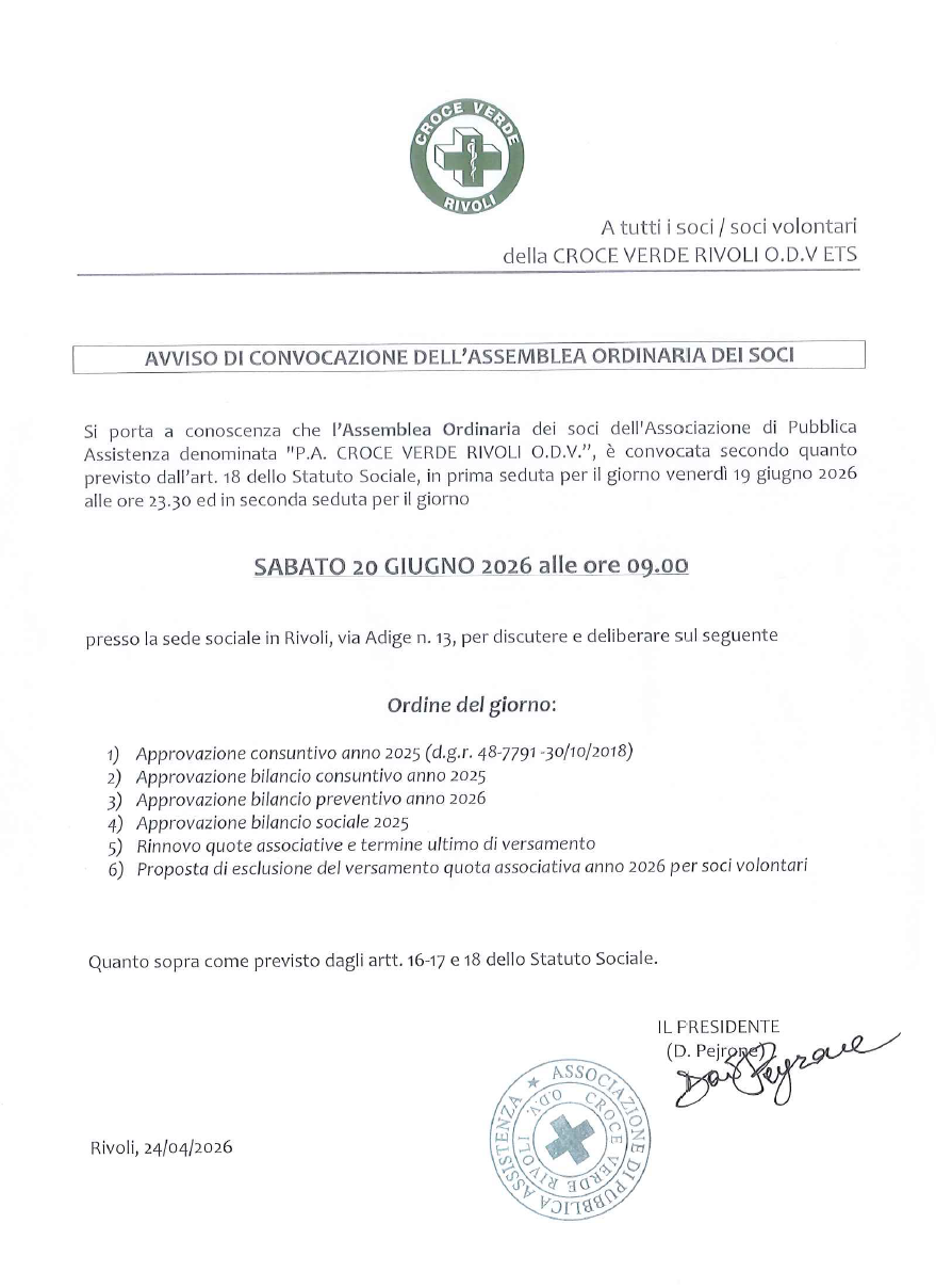 Convocazione Assemblea Soci 2026