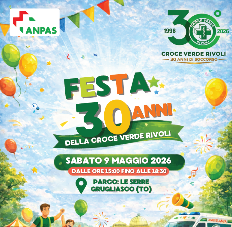 Festa 30 anni Croce Verde Rivoli al Parco Le Serre